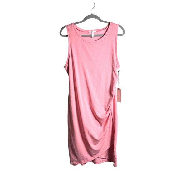 LEITH Dress NWT $56 Sleeveless Ruched Pink Dress Size XL - Picture 5 of 9